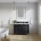 James Martin Vanities Brittany 48in Single Vanity, Black Onyx w/ 3 CM White Zeus Quartz Top 650-V48-BKO-3WZ - alternate 1